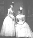 ca. 1889 Ella and Alexandra