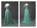 1909 Queen Maud eveneing dress front and back