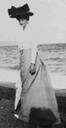 ca. 1911 Tsaritsa Alexandra at the beach