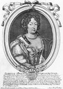 ca.1685 Élisabeth (Isabelle) d'Orléans, Duchess of Guise in an engraving by Larmessin