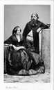 Carlo di Borbone and Penelope Smyth by Adolphe Eugène Disdéri detint enlarged one tenth