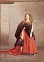 1864 Comtesse de Castiglione as the Queen of Etruria by Léopold-Ernest Mayer (Château Compiègne, Compiègne)
