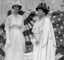 Consuelo, Duchess of Marlborough, and her mother, Alva E. Belmont, pictured here at the Conference of Great Women at Marble House in July 1914