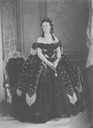 Countess Castiglione wearing a dark star-themed dress