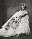 Countess of Castiglione dragging her crinoline skirt by Pierre-Louis Pierson