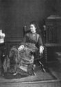 Crown Princess Victoria seated in late 1870s dress