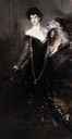 Donna Franca Florio by Giovanni Boldini superposition of 1901 and 1924 versions From artribune 
