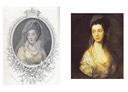 Duchess of Cumberland and 1766 Mrs Christopher Horton, later Anne Duchess Of Cumberland by Thomas Gainsborough (location unknown to gogm) composite
