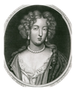 Duchesse de Fontanges print by or after Pierre Mignard