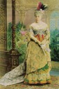 Duquesa de Fernán Núñez dressed for a costume ball