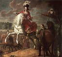 Élisabeth Charlotte d'Orléans, duchesse de Lorraine on horse by Jean Baptiste Martin