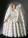 1592 Elizabeth figurine after the Ditchley portrait by George Stuart