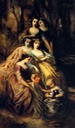 Empress Eugénie and her attendants by Adolphe E. Monticelli (private collection)