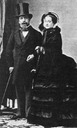 1860 Empress Eugénie and Napoleon III by Andre Adolphe Eugene Disderi