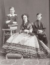 Empress Maria Alexandrovna with her sons Sergei and Pavel