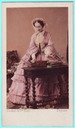 ca. 1858 colorized version of Empress Eugénie by André-Adolphe-Eugène Disdéri