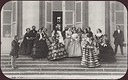 1856 Empress Eugénie with her court by Olympe Aguado