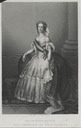Print of Empress Eugénie in court dress
