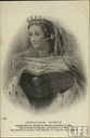 Empress Eugenie wearing tiara, veil, and robes