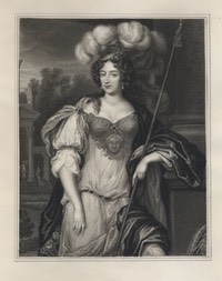 Frances Teresa Stuart 1647-1702 Duchess of Richmond as prototype Britannia since 1667 EB