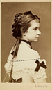 1871 Archduchess Gisela card by Ludwig Angerer