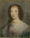 Henrietta Maria in pink and lace dress by ? (location unknown to gogm)
