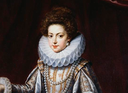 ca. 1615 Young Henrietta Maria by Pourbus the younger (location unknown to gogm) ruff