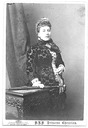 Princess Helena in floral patterned dress photographed by Bassano