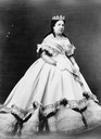 Isabel II of Spain wearing a crinoline photo