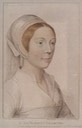 Kathryn Howard by or after Hans Holbein the Younger (location ?) From pinterest.com/agentkoc/history/ X 2 removed a few background spots