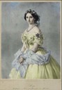 1857 Luise of Prussia print after Winterhalter