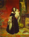 1840 Maria A. Bek and child by Karl Brullov (The State Tretyakov Gallery, Moskva)