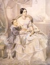 1849 (estimated) Maria Adelaide with her son Umberto I by Selon