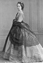 Maria Alexandrovna wearing a half-dome crinoline dress
