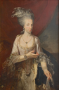 Maria Amalia of Austria, Duchess of Parma. On her wrist, she wears a bracelet with a miniature of her mother, Maria Theresa by ? (Nationalmuseum - Mariefred, Södermanland, Sweden) Wm shadows