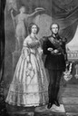Maria Anna Leopoldine of Saxony with her husband