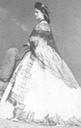 Maria Annunziata wearing a dome-cone crinoline