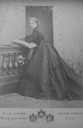 Maria Pia wearing a dark crinoline dress