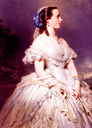 1863 Marie-Henriette, Duchesse de Brabant (1836-1902), née Archduchess of Austria, Princess Palatine of Hungary by Franz Xaver Winterhalter (Belgian Royal Collection)