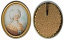 Marie Antoinette miniature showing her wearing a fichu