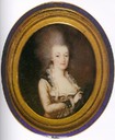Marie Antoinette oval portrait