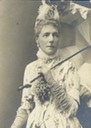 Queen Marie Henriette holding parasol