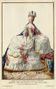 Marie-Antoinette in court dress print