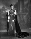 Mary dressed in Garter robes