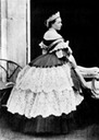 Mid 1860s Crown Princess Victoria wearing a dressy crinoline