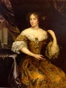 Montespan in gold dress by Caspar Netscher (location unknown to gogm)