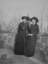Possibly Olga and possibly Tatiana early spring shot (Romanov Collection, General Collection, Beinecke Rare Book and Manuscript Library, Yale University - New Haven, Connecticut USA)