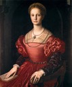 ca. 1540 Lucrezia Panciatichi by Agnolo Bronzino (Galleria degli Uffizi - Firenze, Toscana Italy)