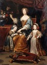 Portrait presumed to be the Duchess de la Vallière accompanied by her children by Jean Gilbert Murat after Pierre Mignard (Châteaux de Versailles et de Trianon - Versailles, Île-de-France, France)