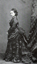 Princess Royal Victoria wearing a first bustle period dress
